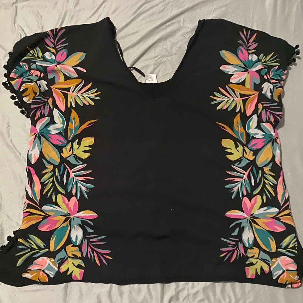 Black swimsuit cover up